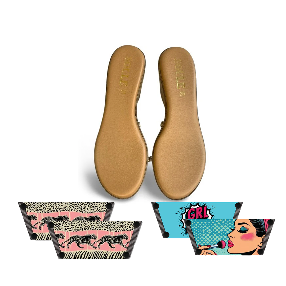 Eco-friendly ladies footwear  strap design