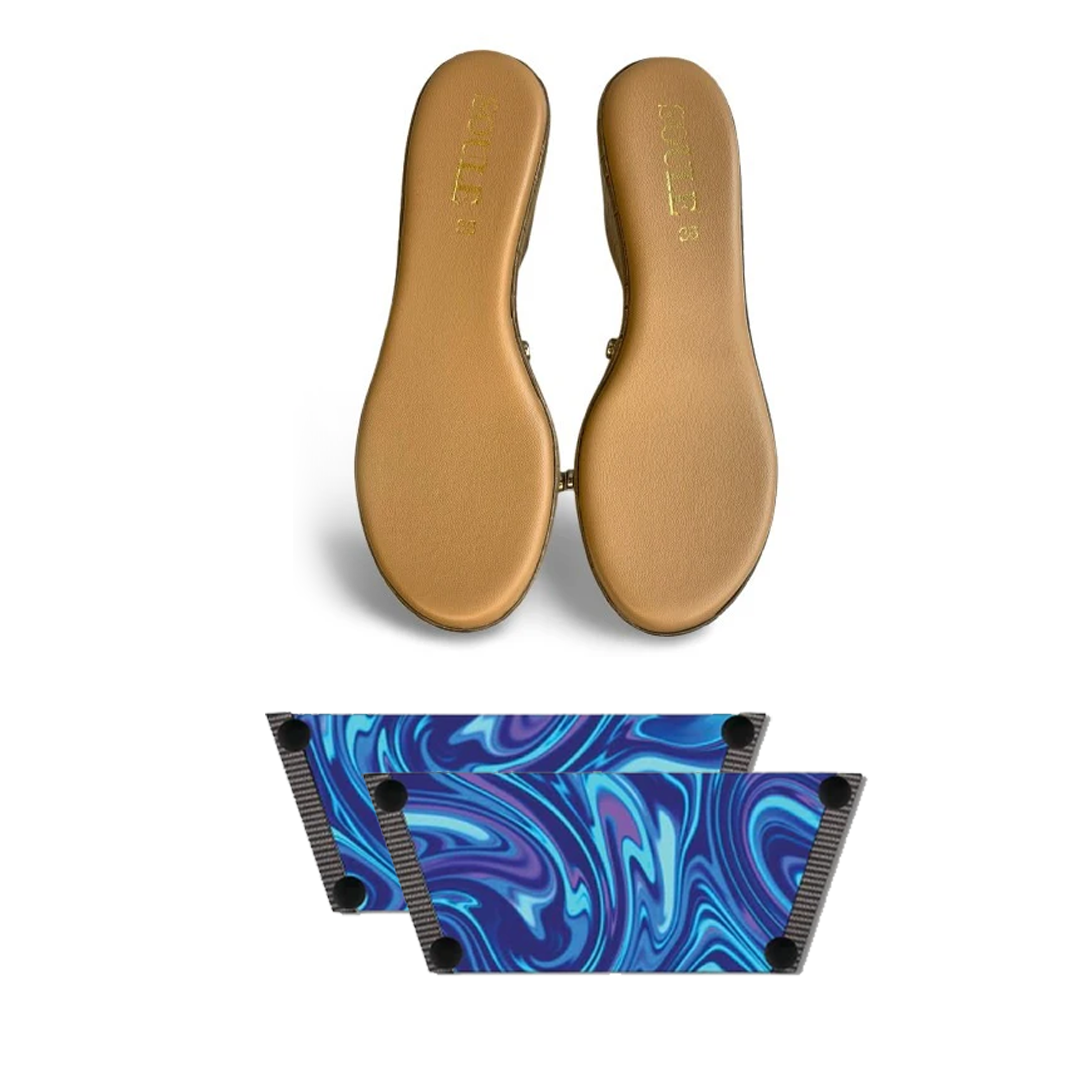 Whimsy of Fluid Art Combo (1 sole + 1 strap)