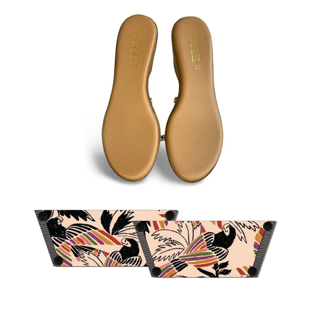 Tropical Whimsy (1 sole + 1 strap)