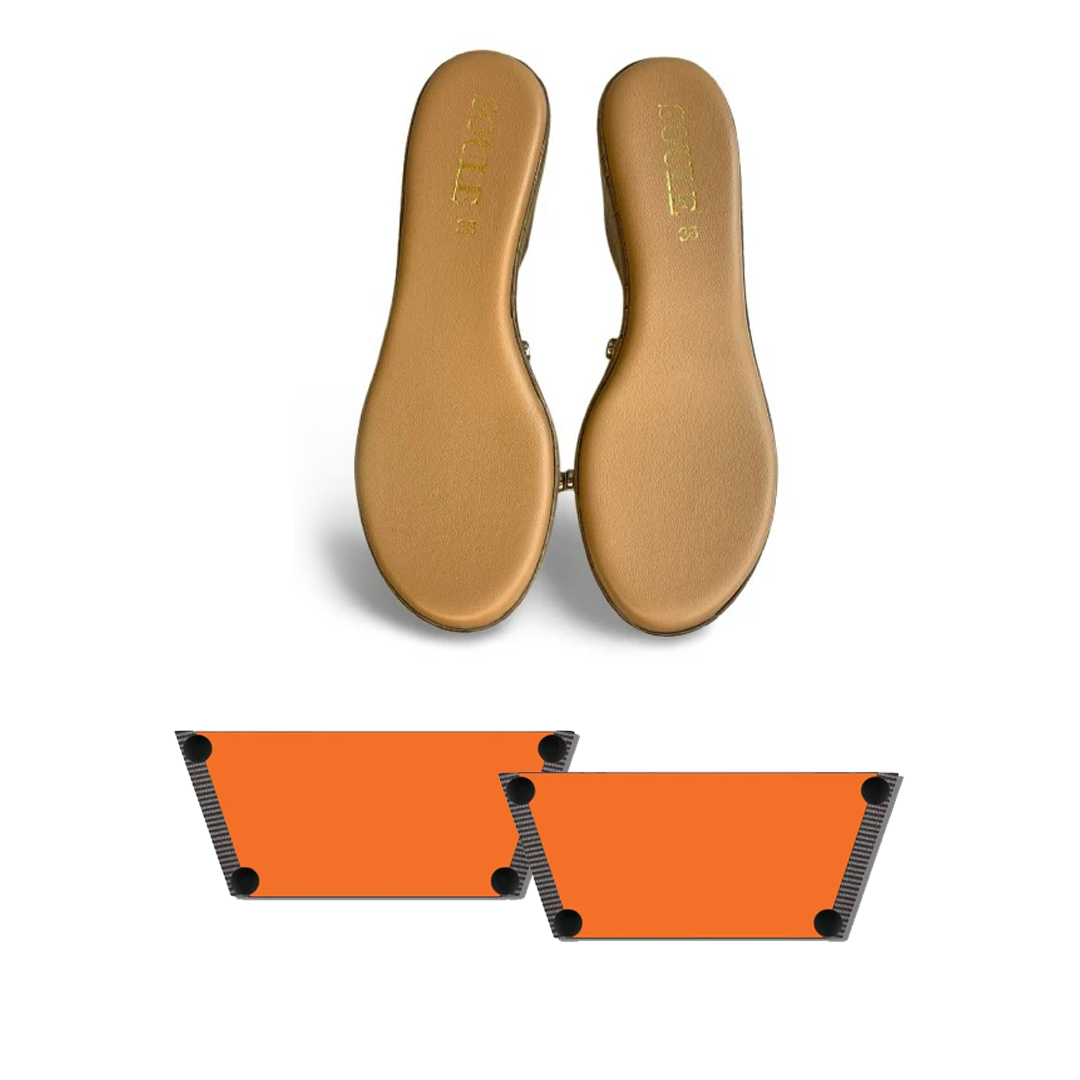 Flare Orange (1 sole + 1 strap)