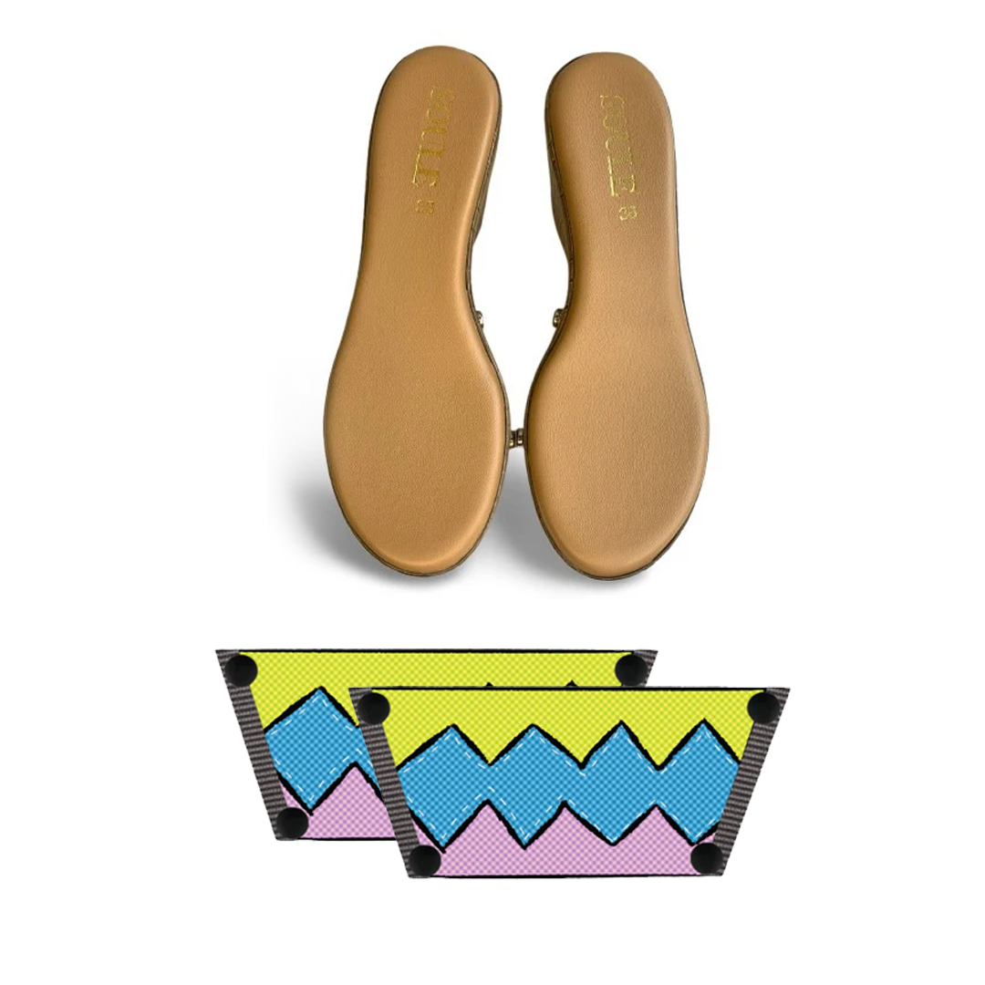 Zigzag Zest Combo (1 sole + 1 strap)