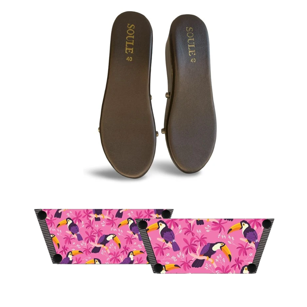 Tropical Toucan Bliss (1 sole + 1 strap)