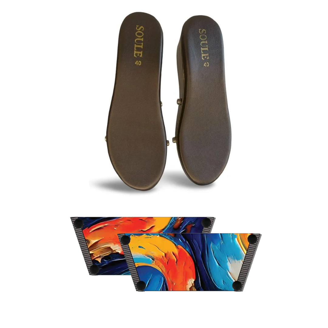 Bold Fluid Art Combo (1 sole + 1 strap)