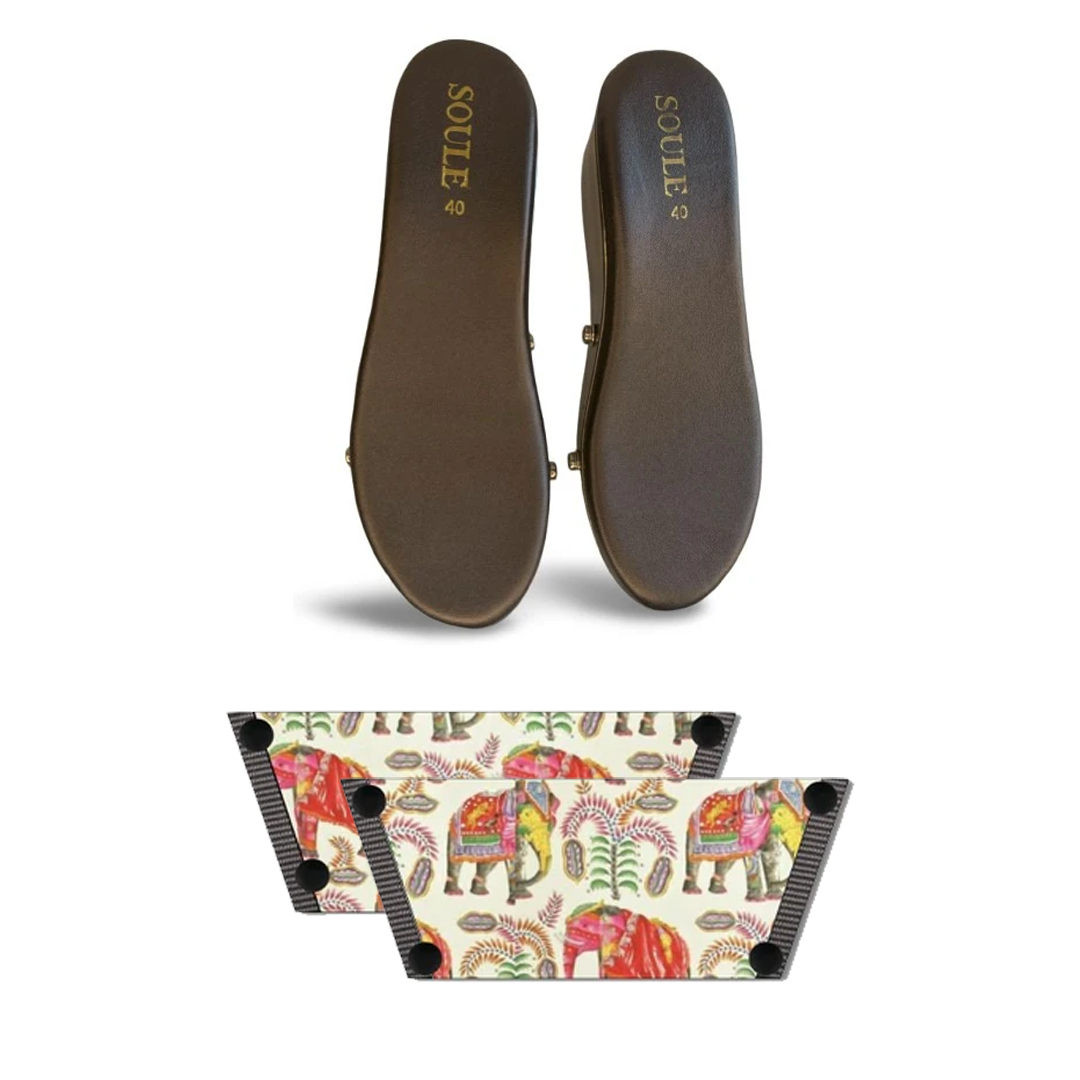 Ethnic Elephant (1 sole + 1 strap)