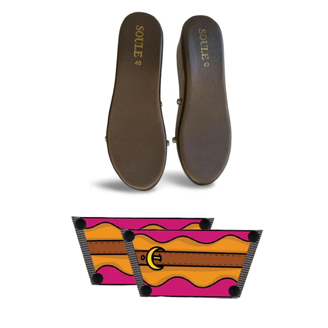 Retro Saddle Combo (1 sole + 1 strap)