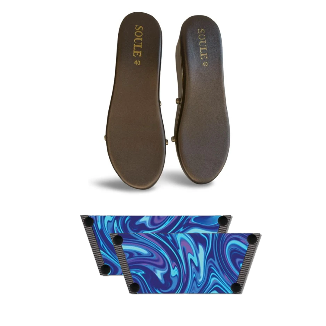 Whimsy of Fluid Art Combo (1 sole + 1 strap)