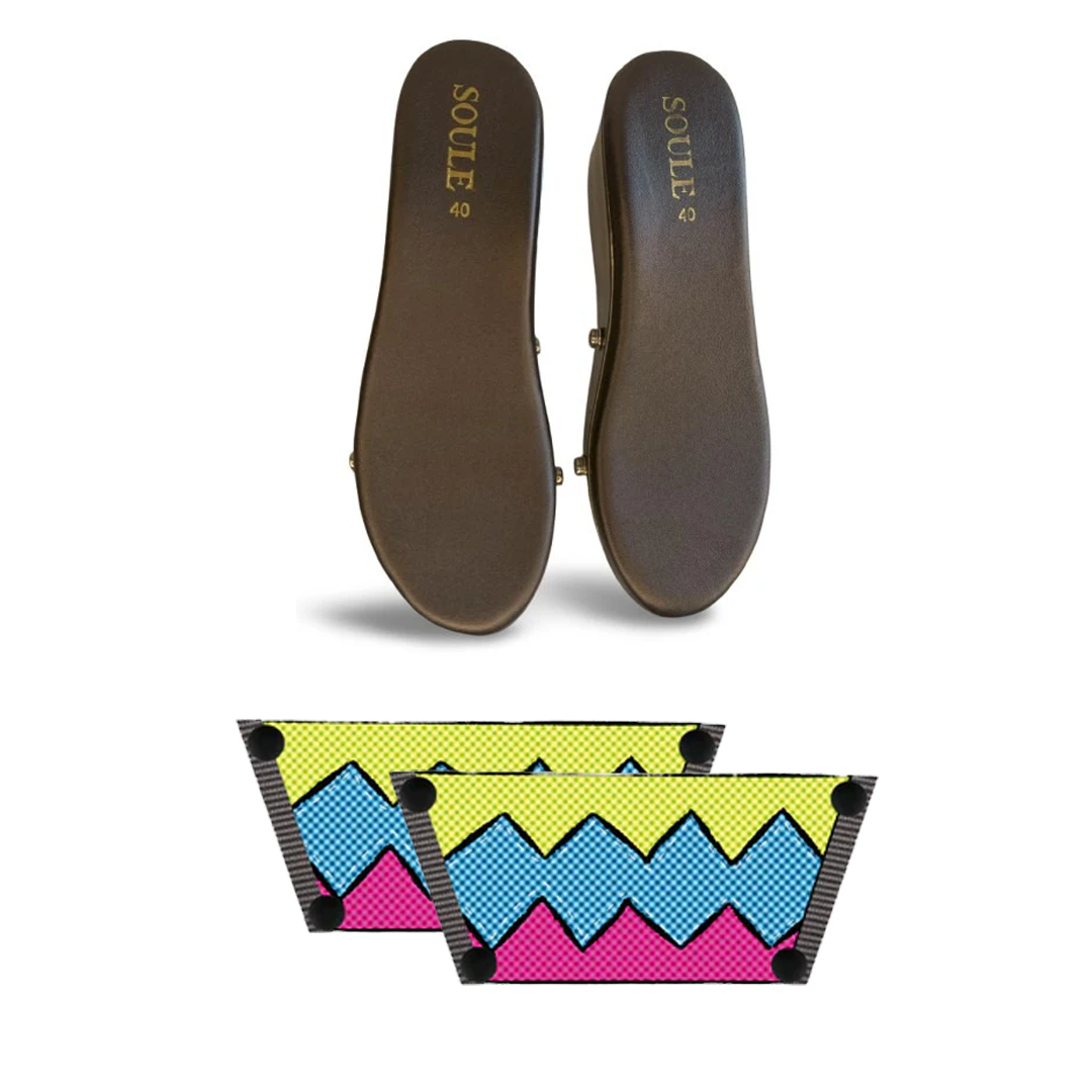 Retro Vibrance Combo (1 sole + 1 strap)