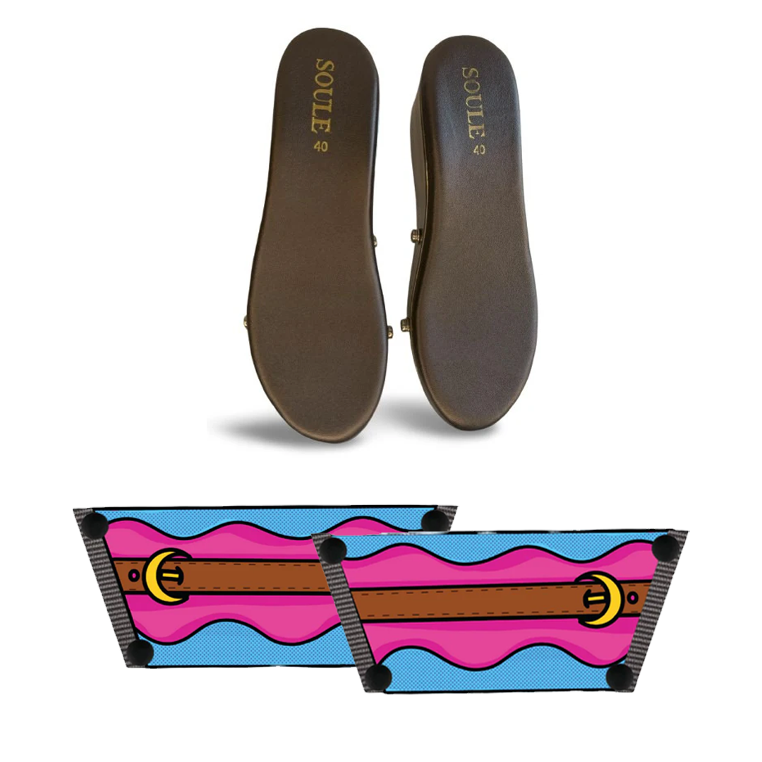 Aqua Saddle Groove (1 sole 1 strap)