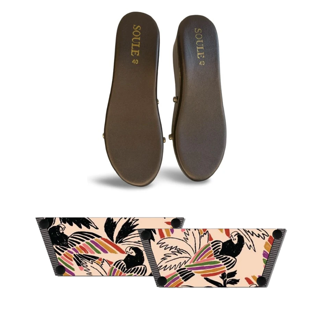 Tropical Whimsy (1 sole + 1 strap)