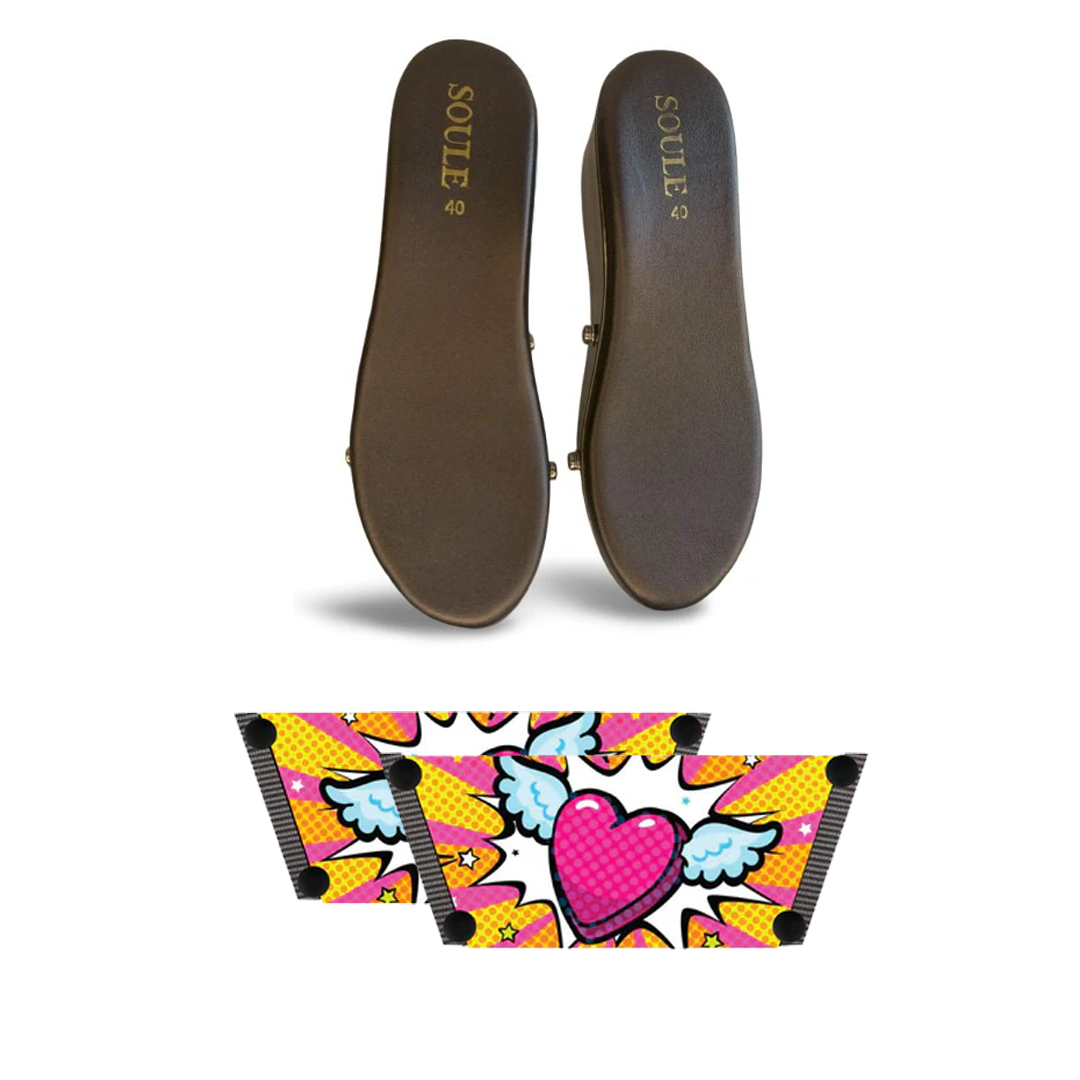 Heart Wings Combo (1 sole + 1 strap)