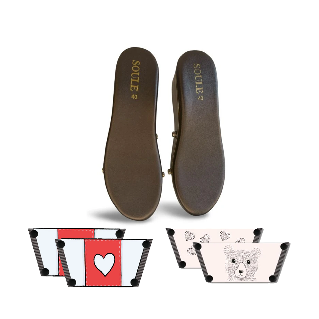 Love Pop + Cute Bear (1 sole + 2 straps)