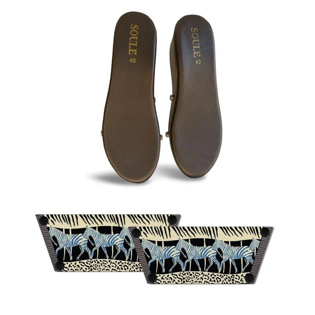 Black Zebra Women (1 sole + 1 strap)