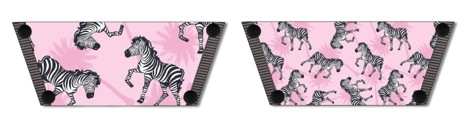 Playful Zebra Women Shoes Strap