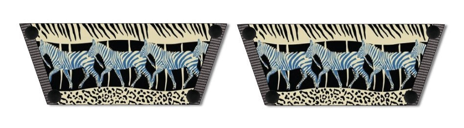 Black Zebra Women Shoes Strap