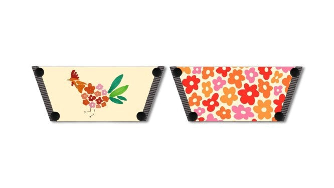 Rooster Floral Women Shoes Strap