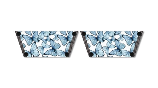 Blue Butterfly Women Shoes Strap