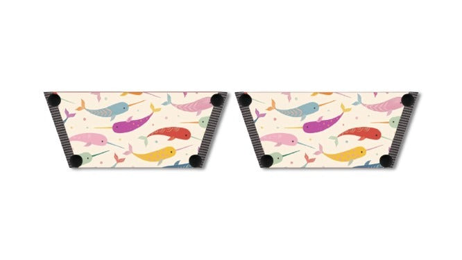 Narwhal Themed Women Shoes Strap