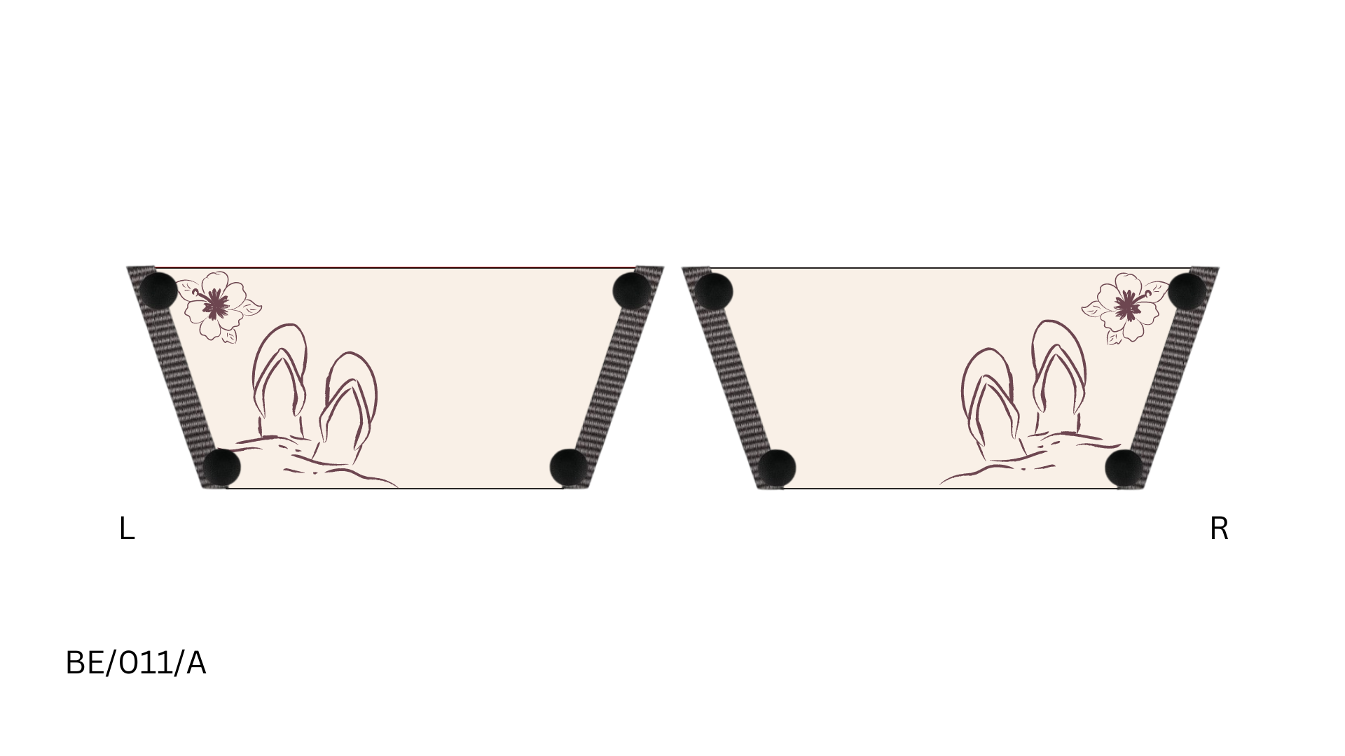 Serene Blooms Women Shoe Straps