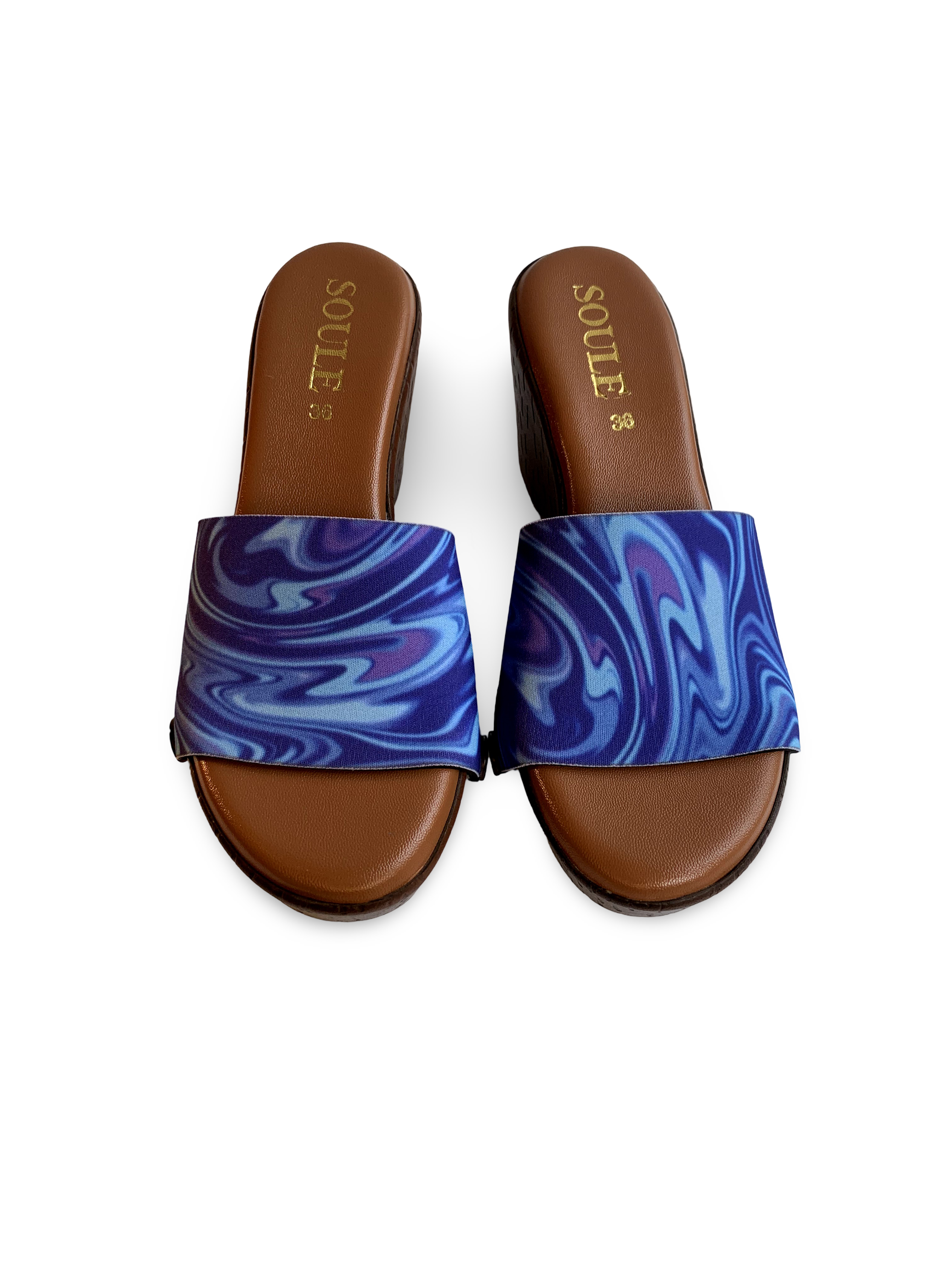 Whimsy of Fluid Art Women Shoes Strap