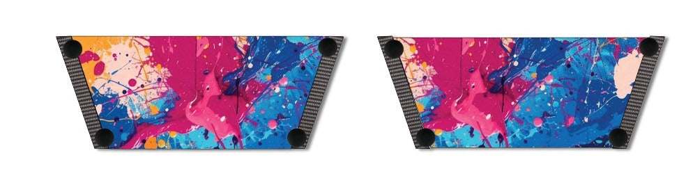 Vibrant Fluid Art Women Shoes Strap