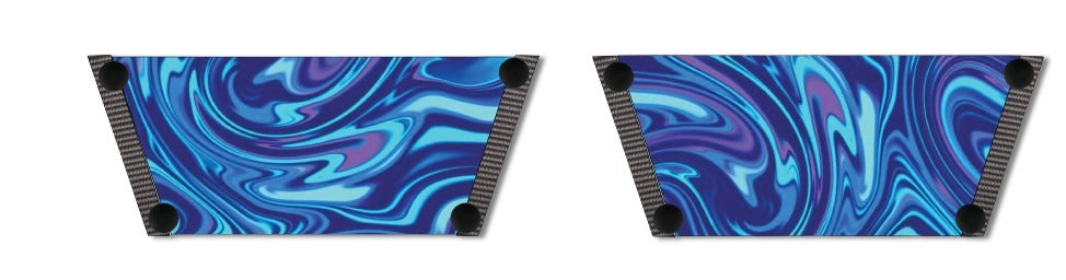 Whimsy of Fluid Art Women Shoes Strap