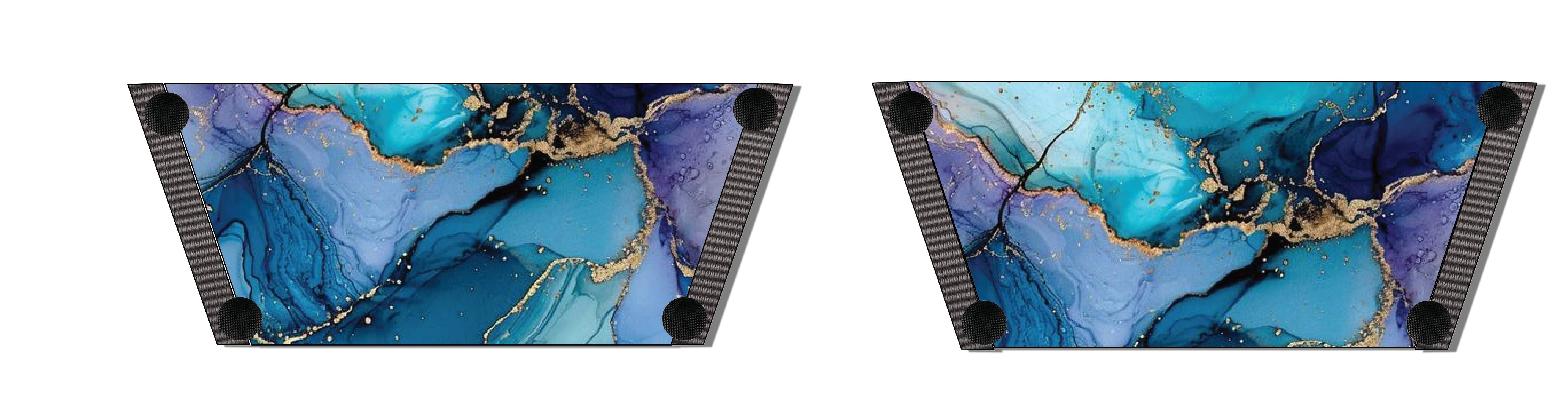 Bold and Beautiful Fluid Art Women Shoes Strap