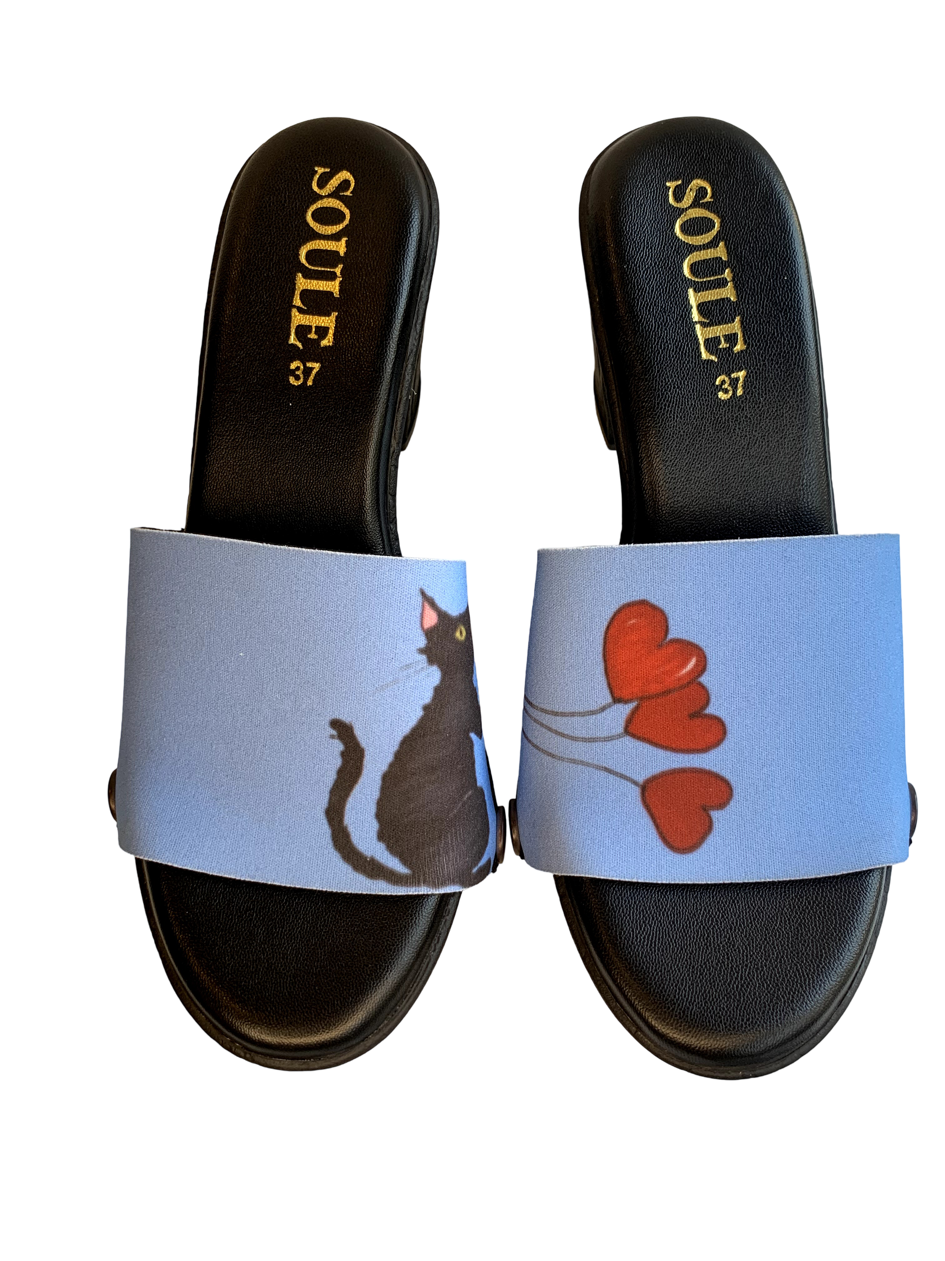 Retro Saddle + Purr fect Cat + Modern Muse (1 sole + 3 straps)