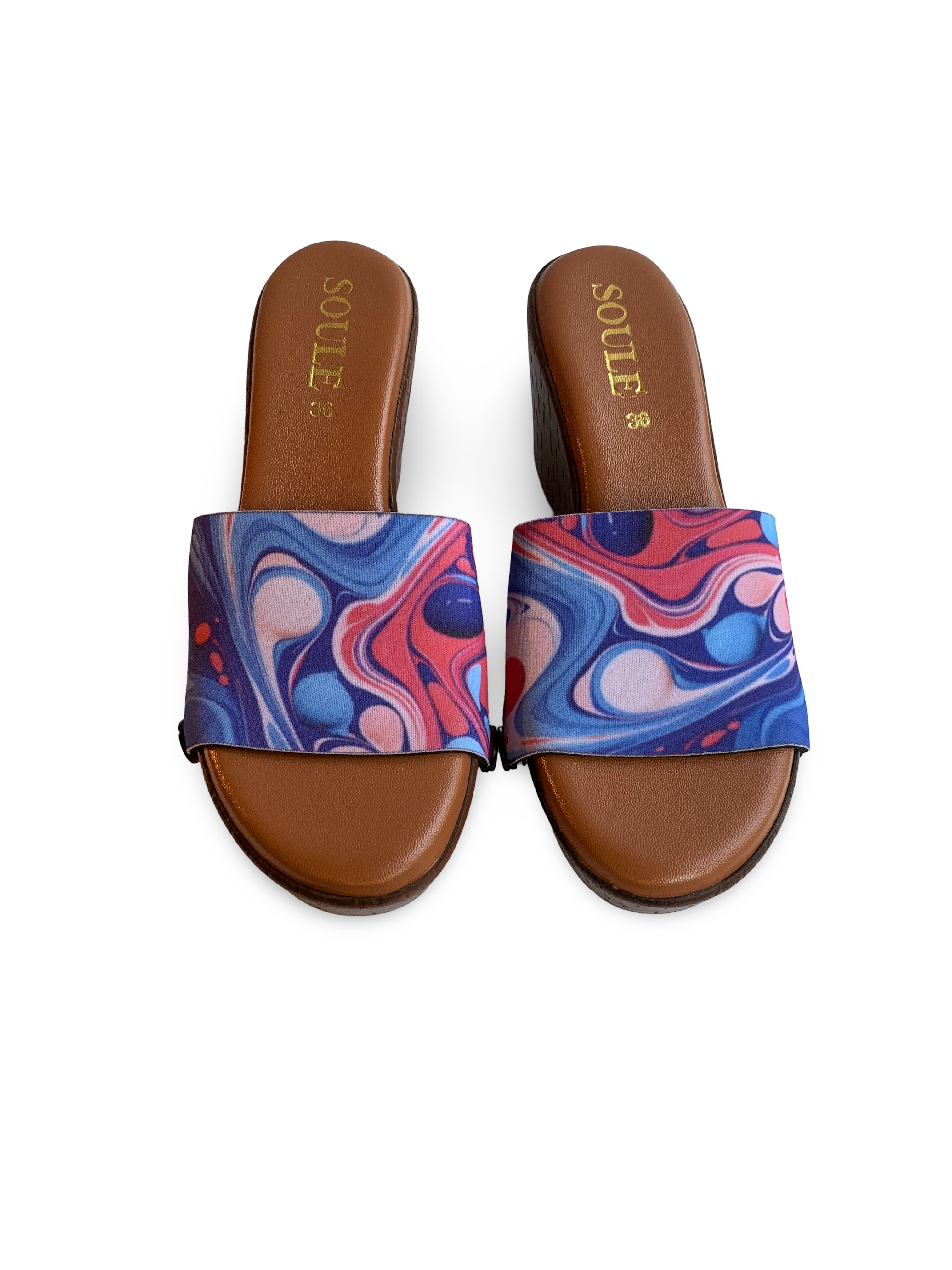 Purr-fectly Adorable + OMG Chic + Playful Fluid Art (1 sole + 3 straps)