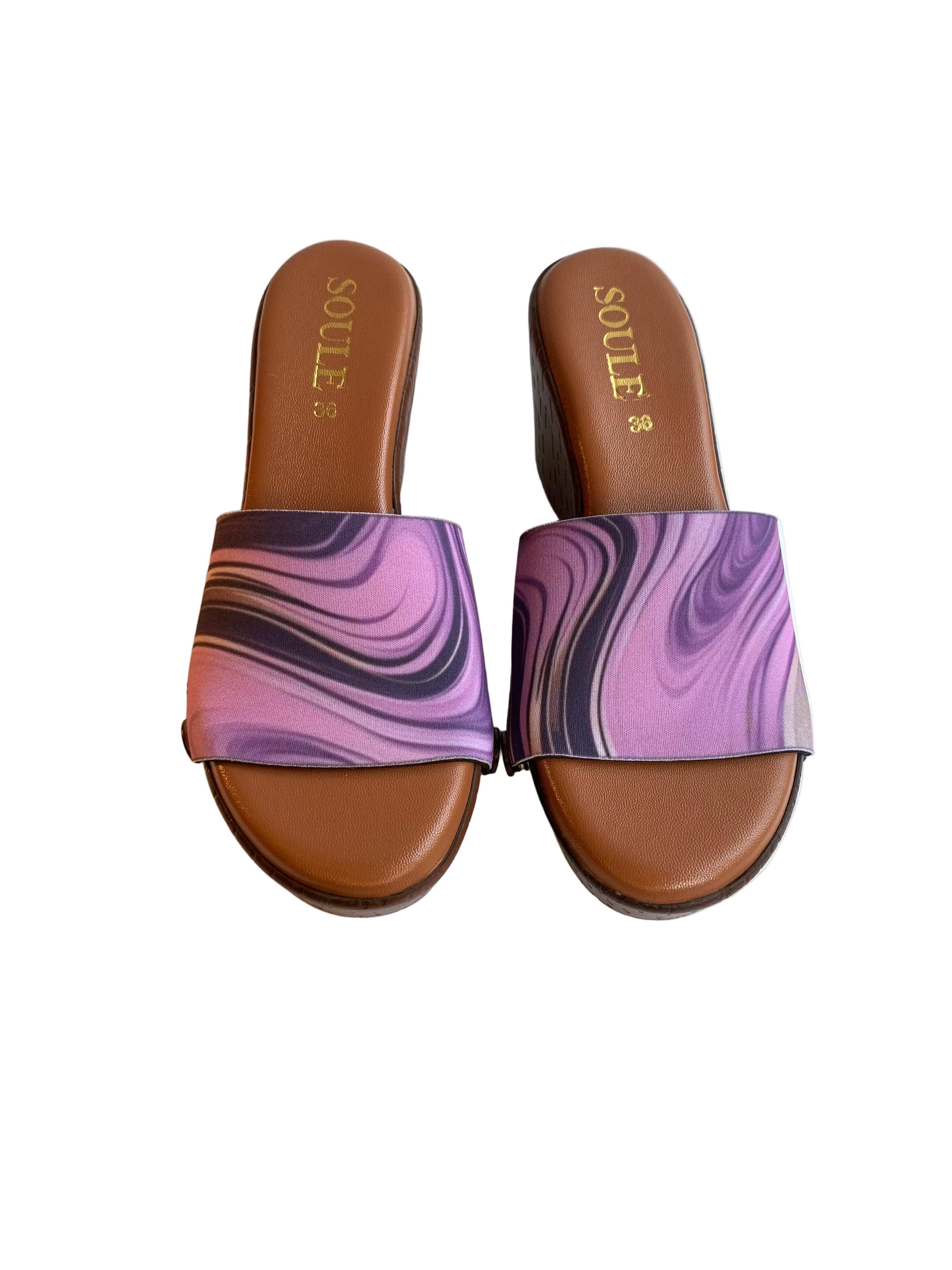 Pink Swirl Symphony Combo (1 sole + 1 strap)