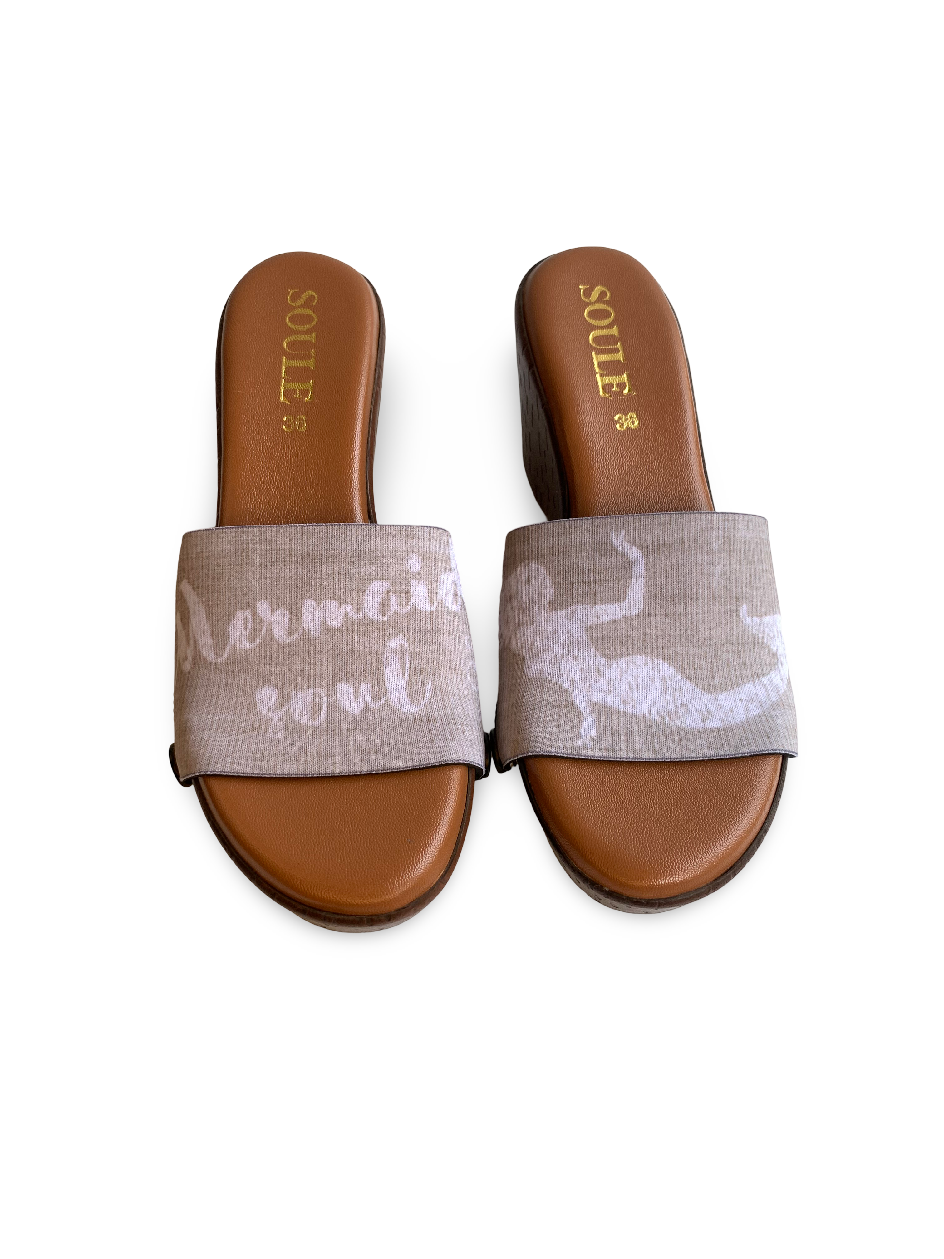 Mermaid Themed Women Shoes Strap