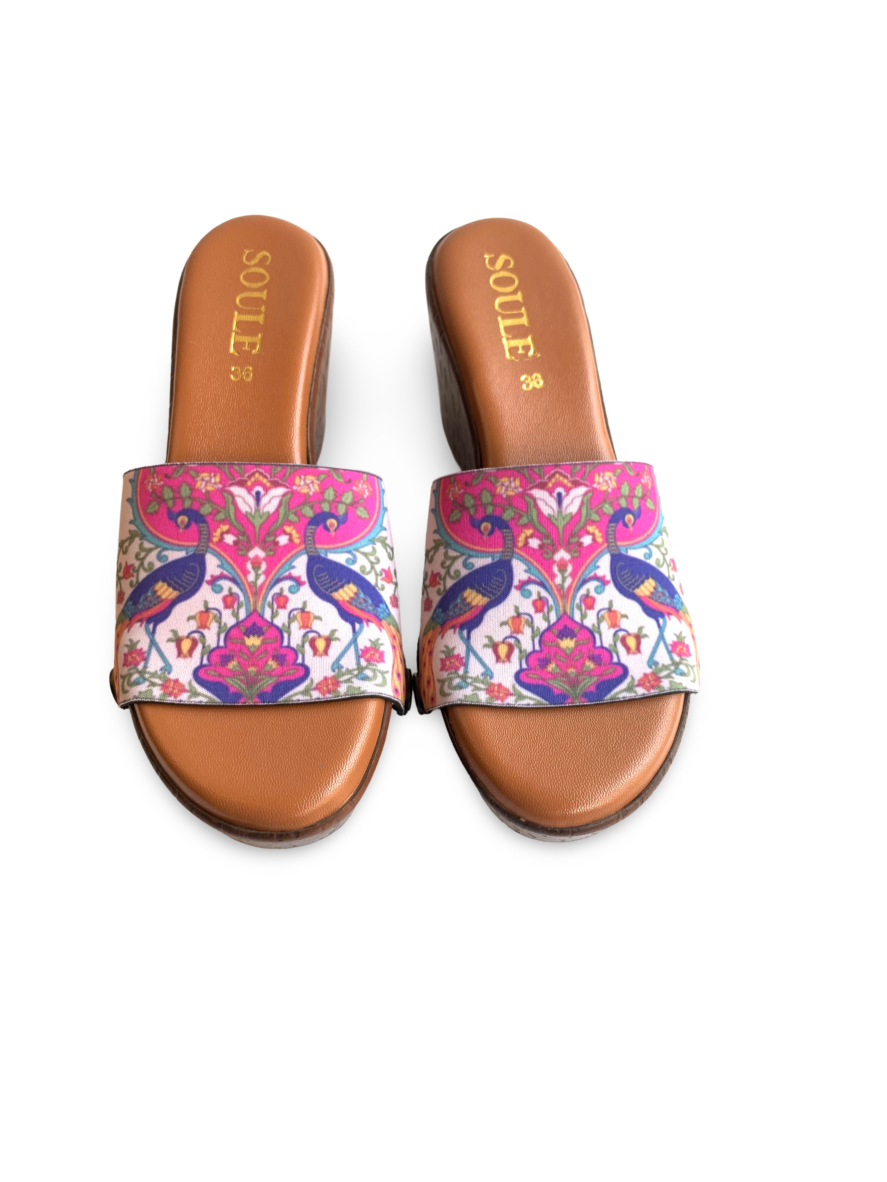 Peacock Ethnic Women Shoes Strap