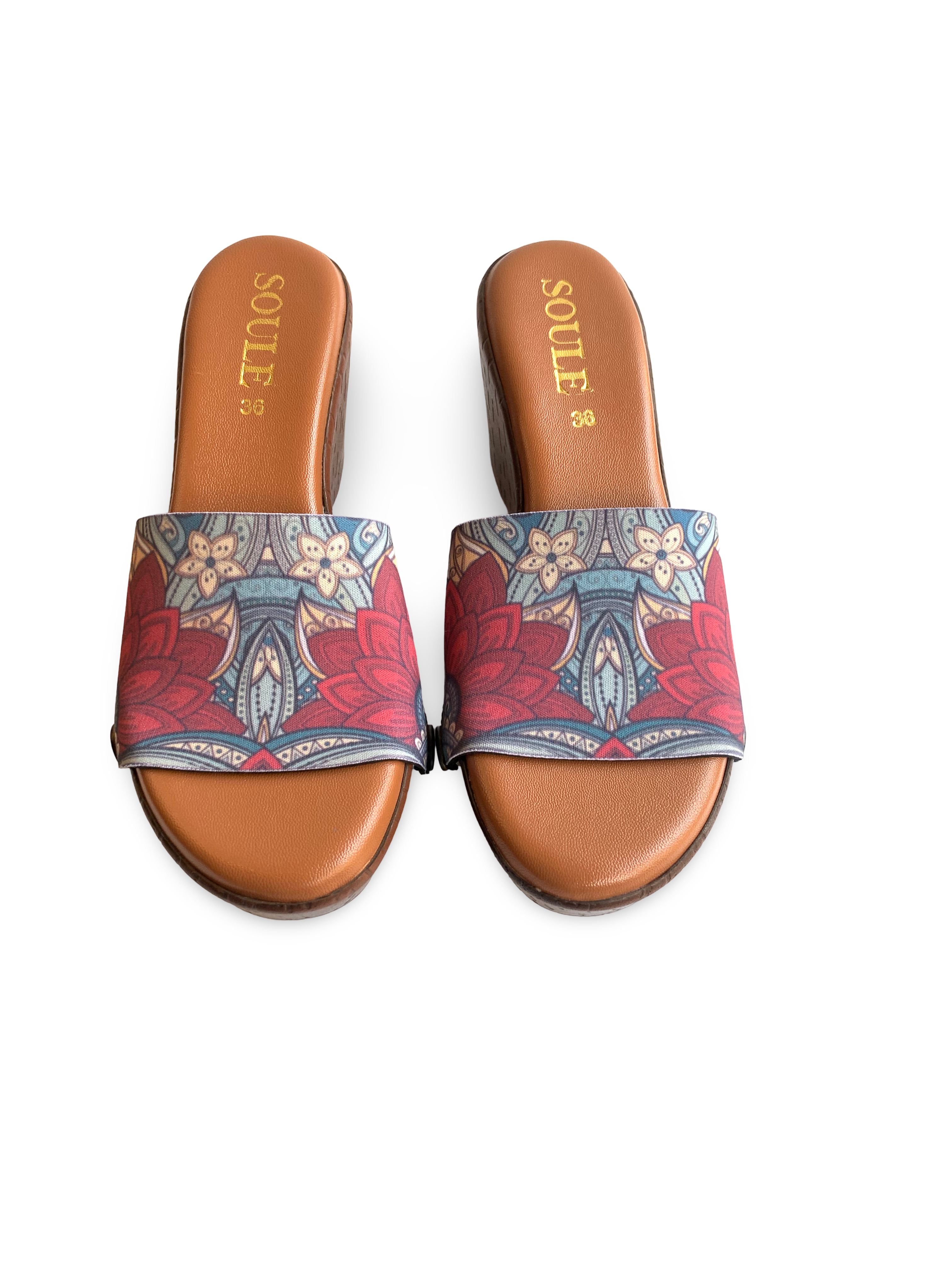 Kolhapuri Floral Ethnic Women Shoes Strap