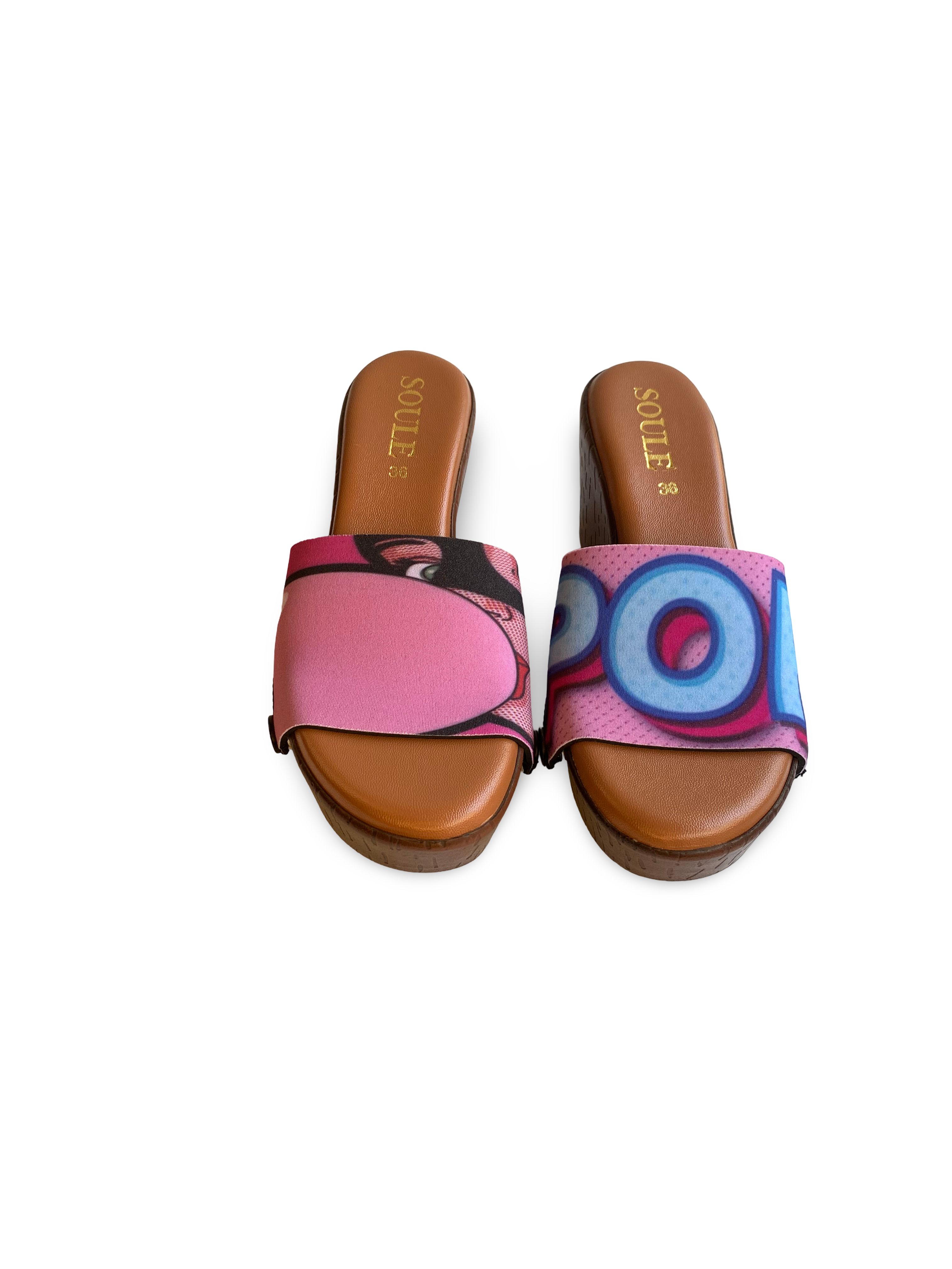 Enchanting Fluid + Bubble Pop + Playful Primate (1 sole + 3 straps)