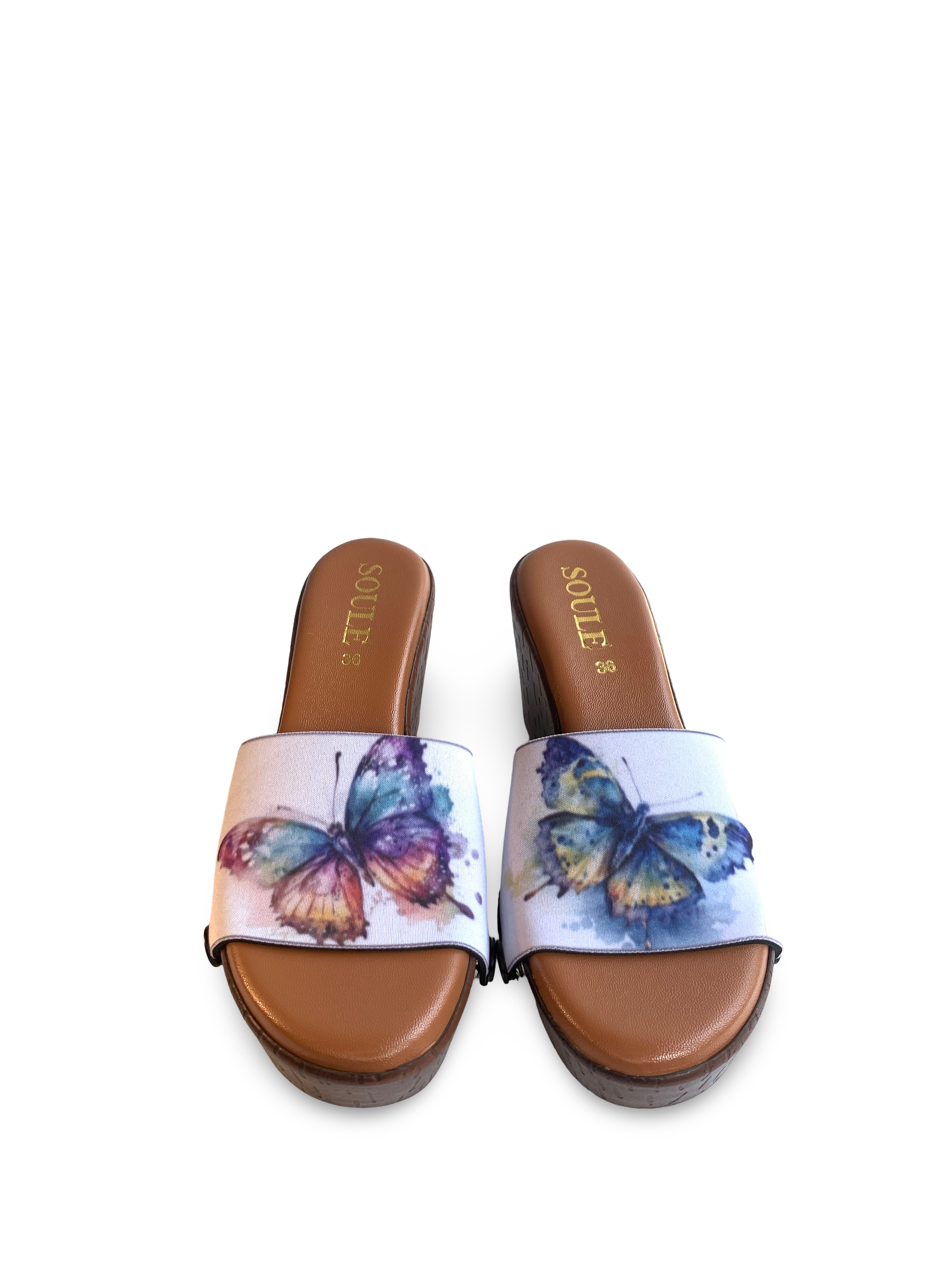 Butterfly Splash Women Shoes Strap