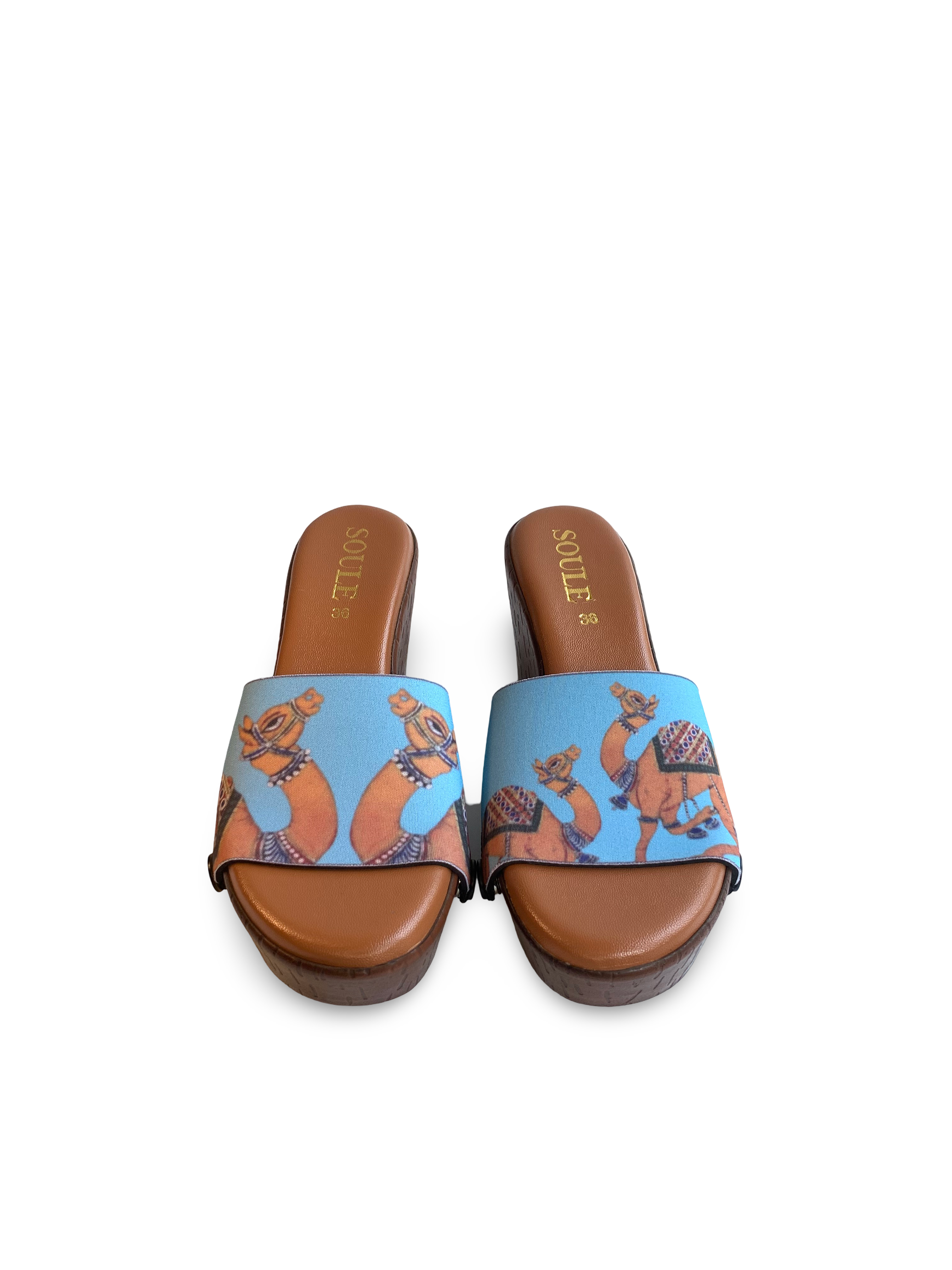 Camel Women Shoes Strap