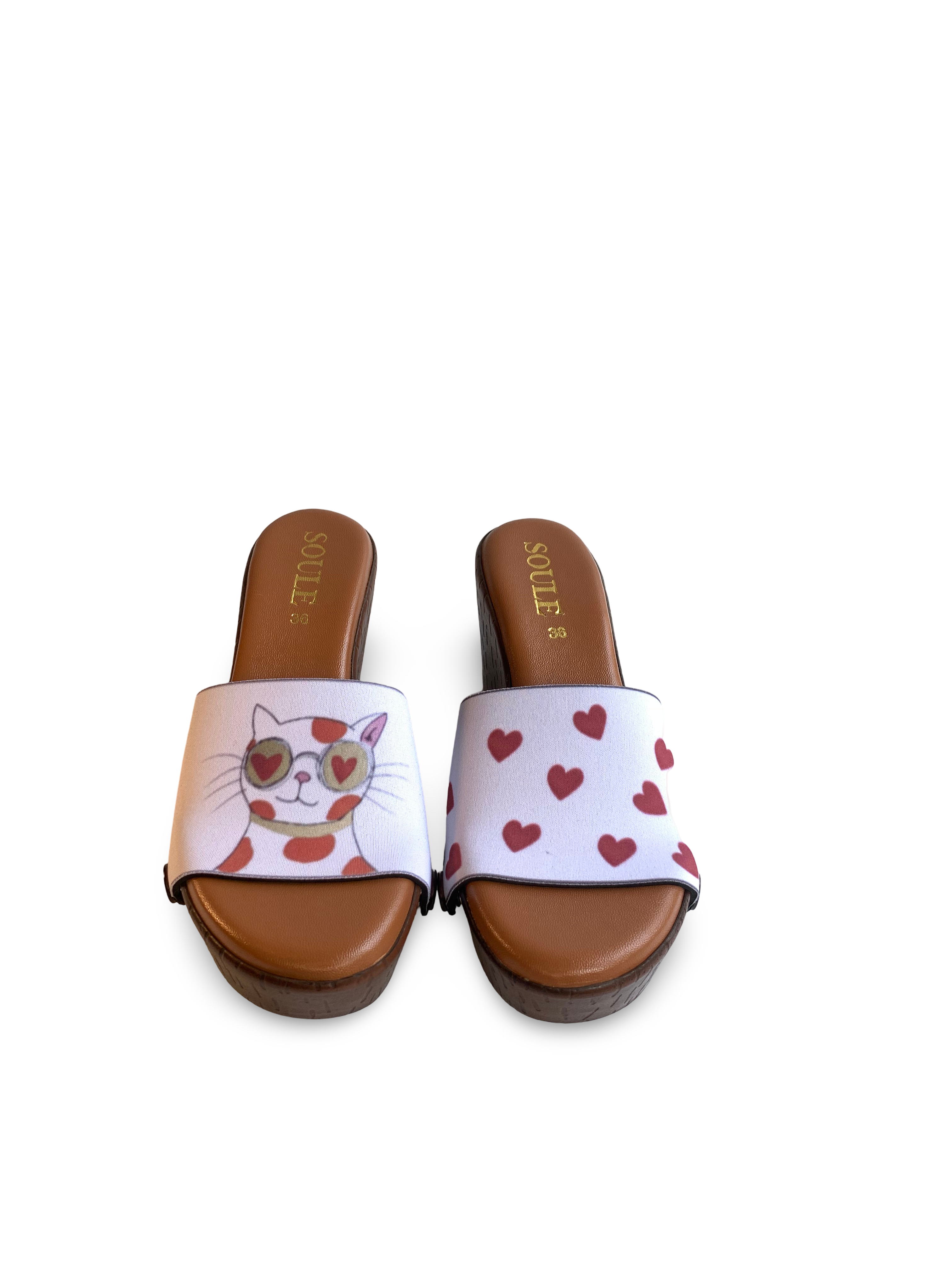 Purr-fectly Adorable + OMG Chic + Playful Fluid Art (1 sole + 3 straps)