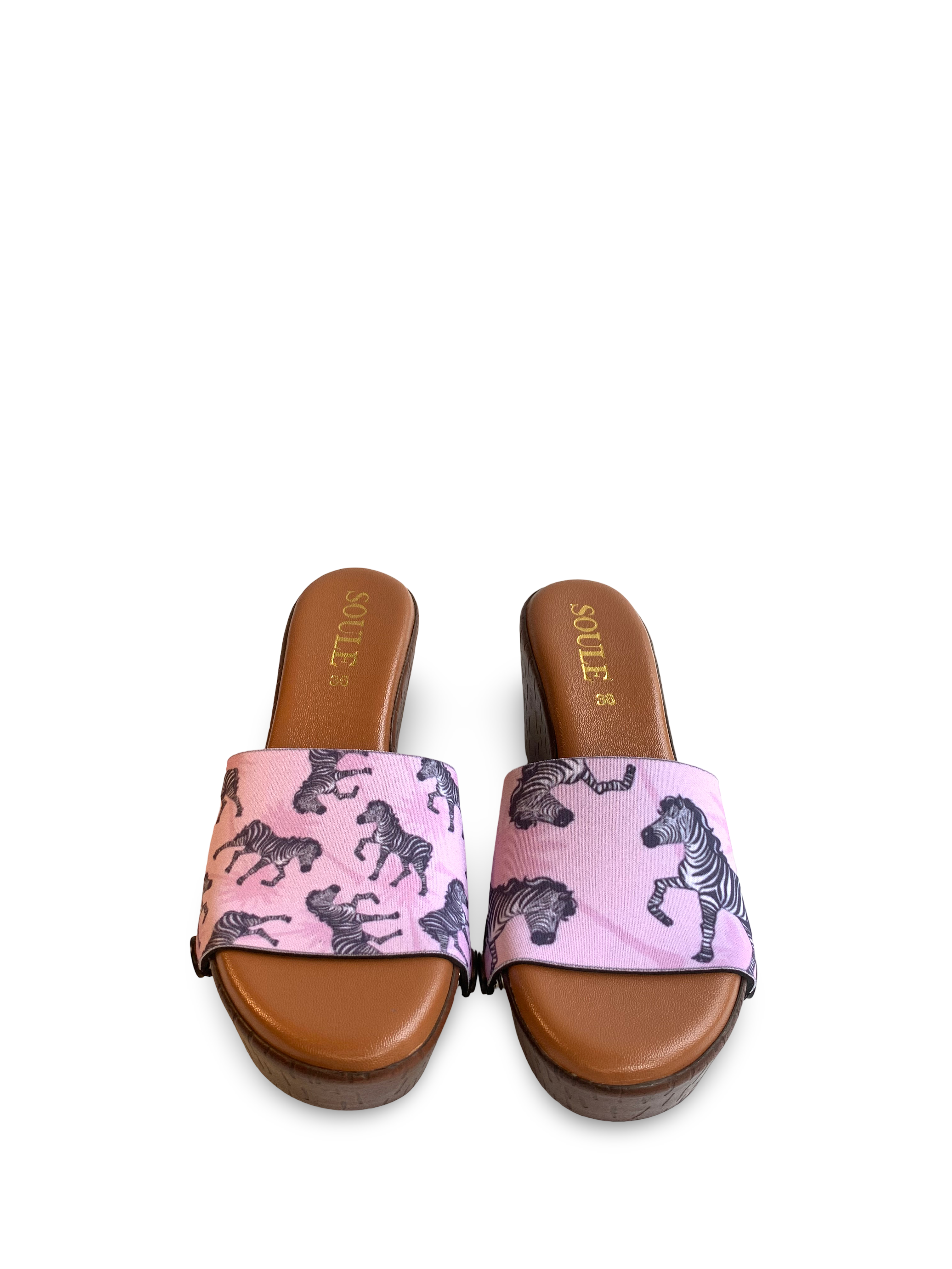 Playful Zebra (1 sole + 1 strap)