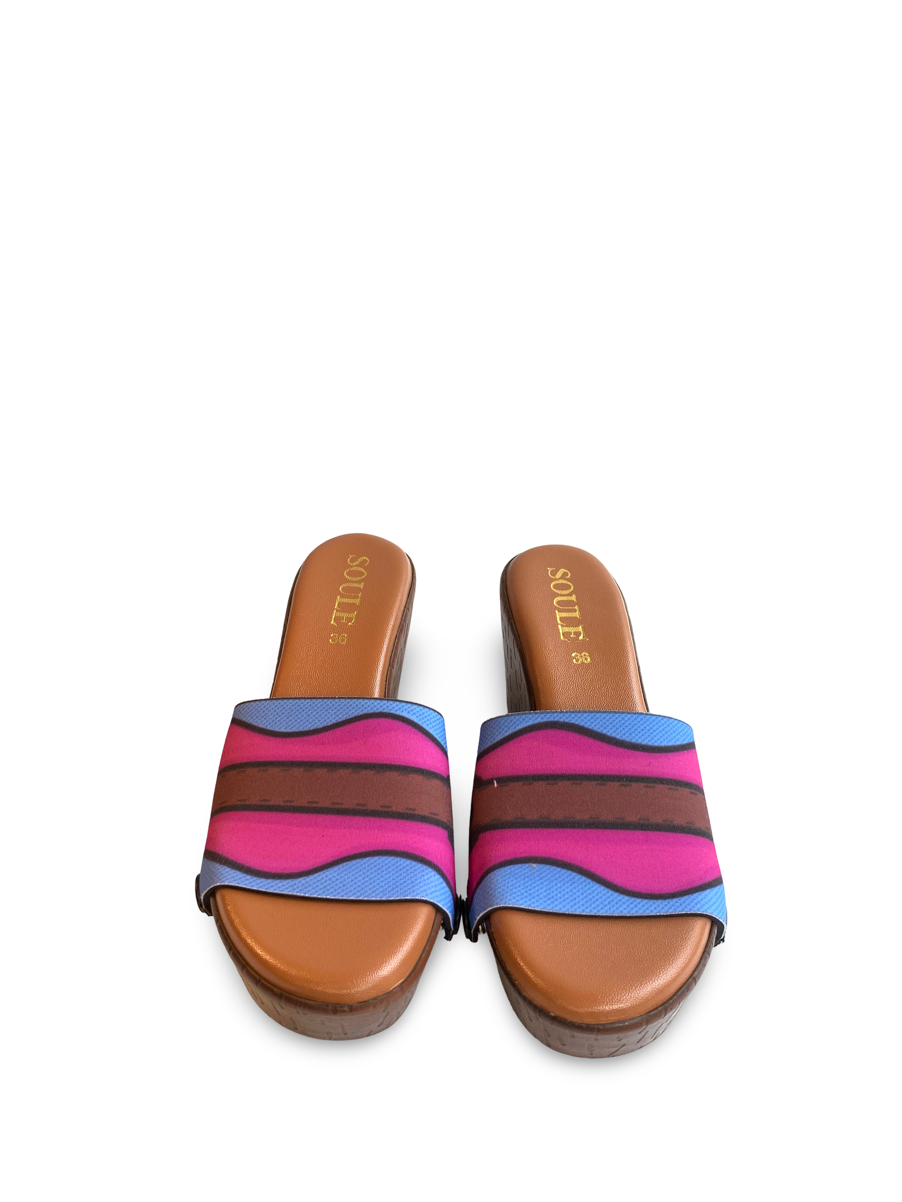 Aqua Saddle Groove (1 sole 1 strap)