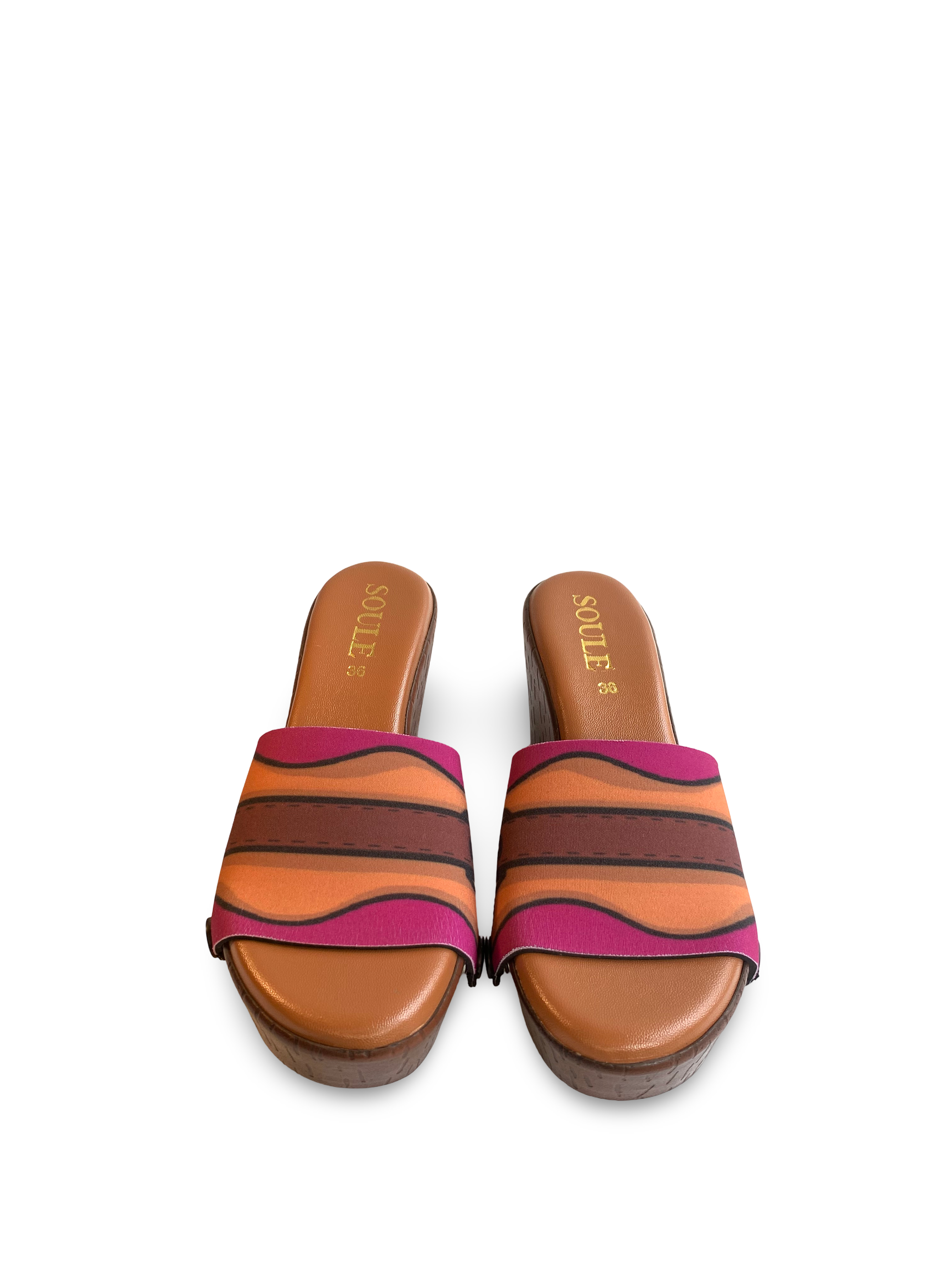 Bold Fluid + Retro Saddle  (1 sole + 2 straps)