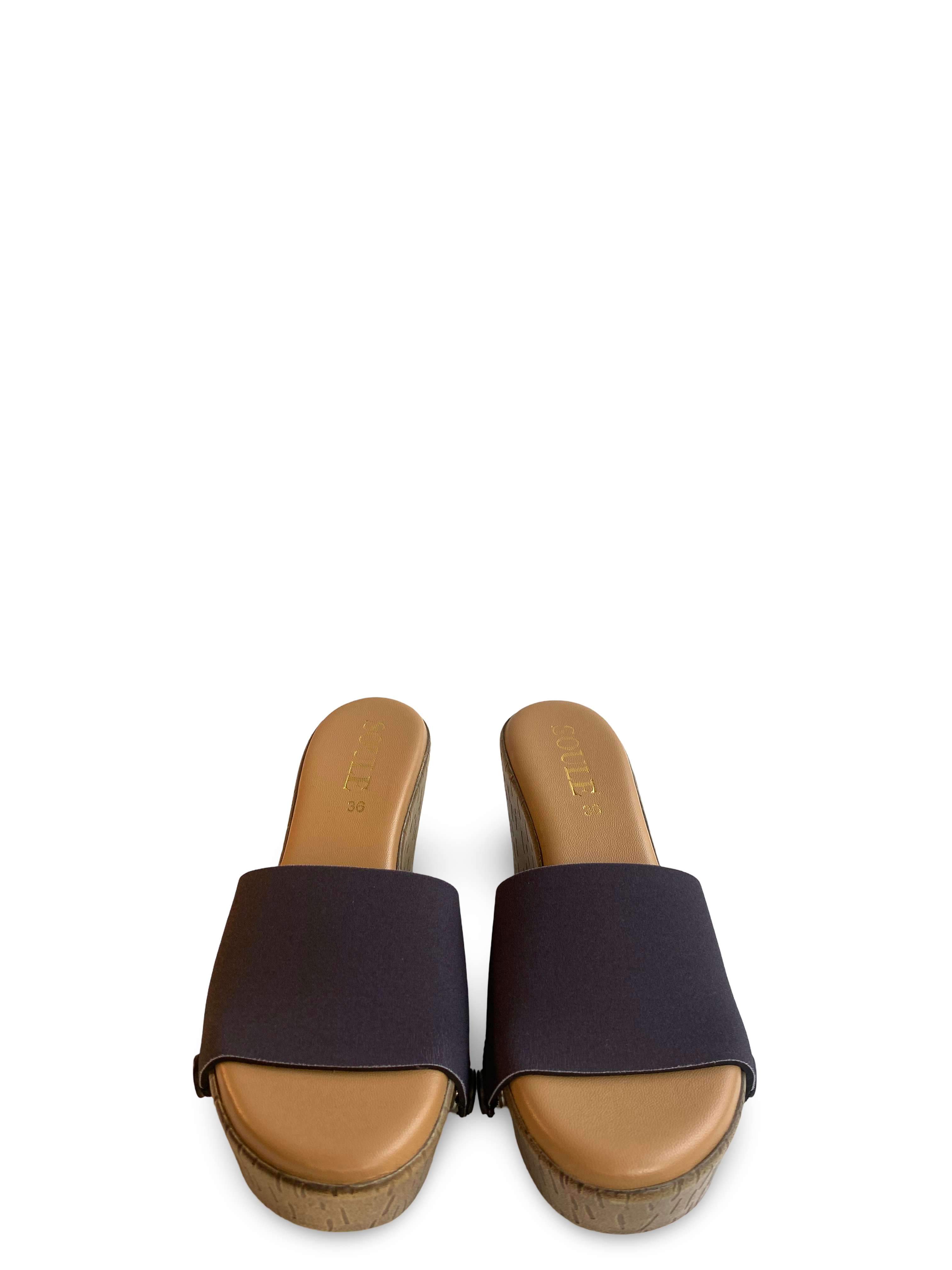 Midnight Black Women Shoe Strap