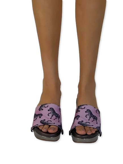 Playful Zebra (1 sole + 1 strap)