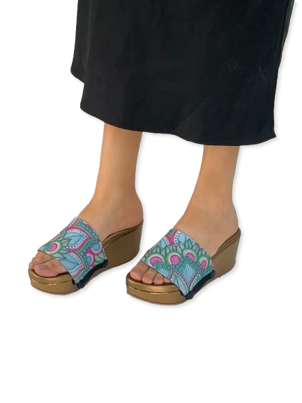 Vibrant Mandala Ethnic Women Shoes Strap