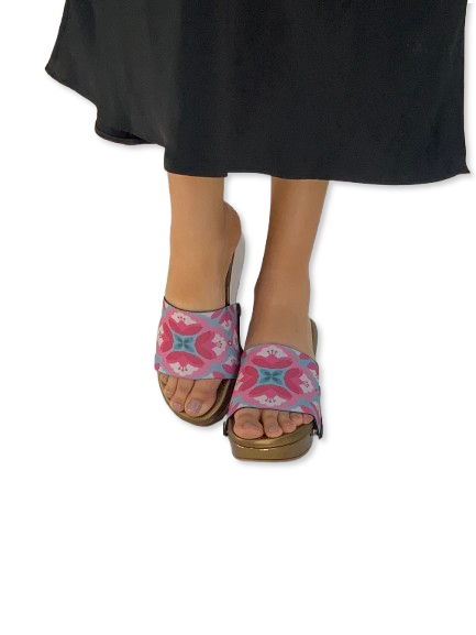 Floral Ethnic Women Shoes Strap