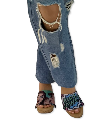 Girl Power Gossip Women Shoes Strap