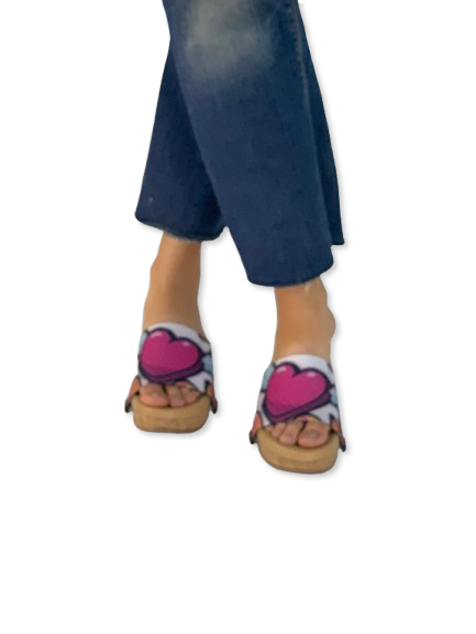 Heart Wings Women Shoes Strap