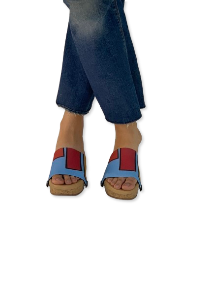 Color Cascade Women Shoes Strap