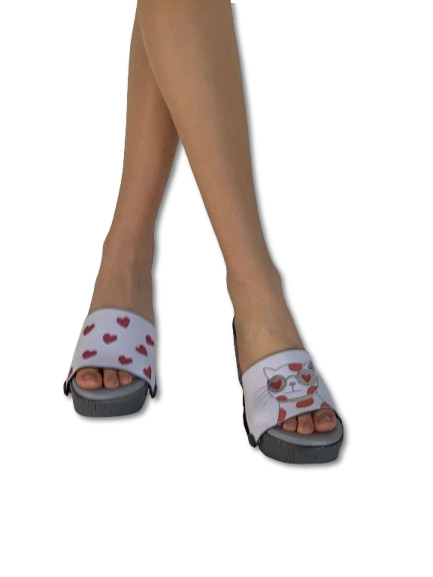 Purr-fectly Adorable + OMG Chic + Playful Fluid Art (1 sole + 3 straps)