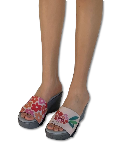 Rooster Floral Women (1 sole + 1 strap)