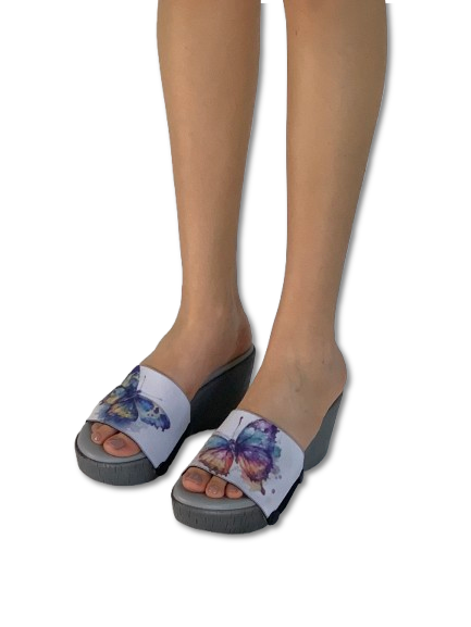 Butterfly Splash Women Shoes Strap