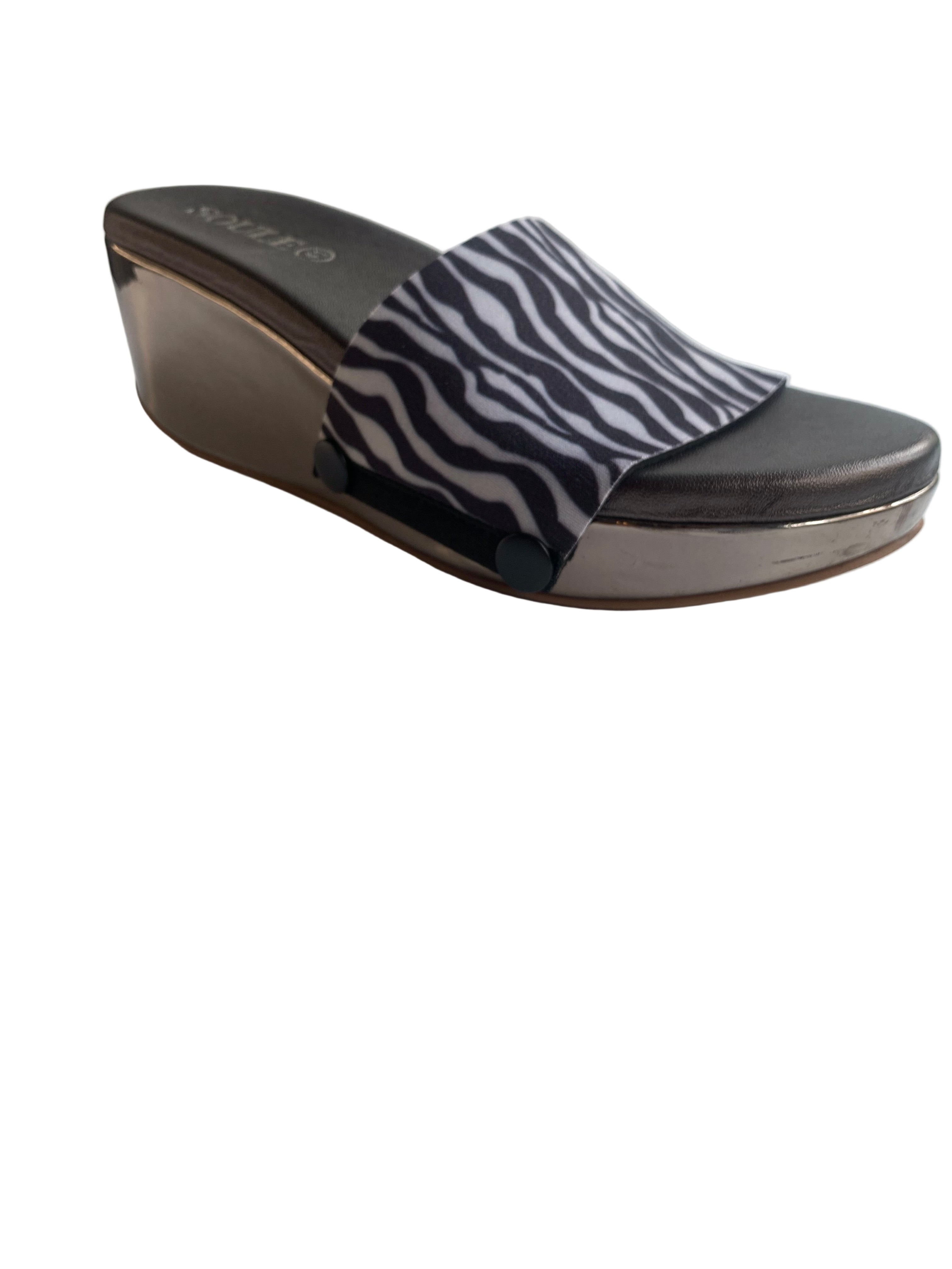 Zebra Elegance Women Shoes Strap